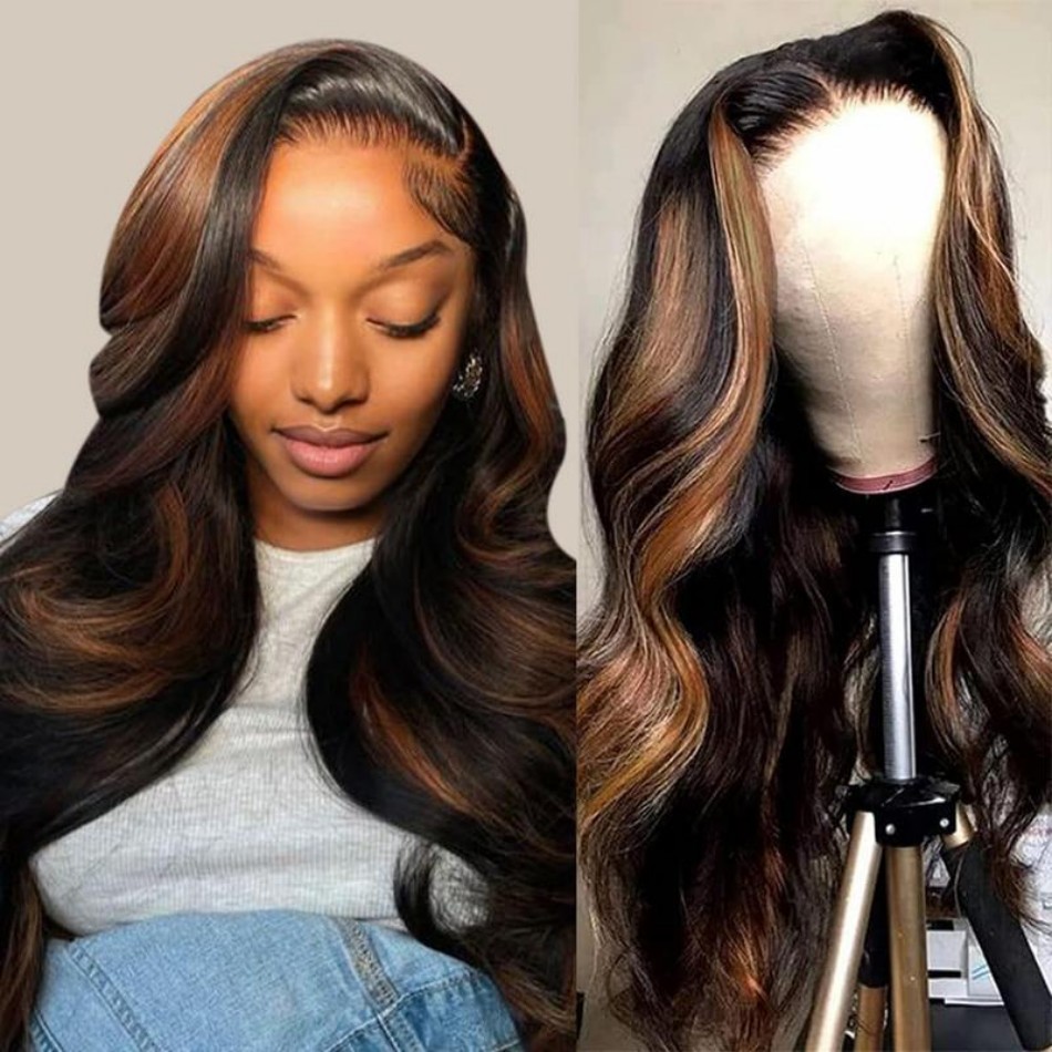 Lace Front Wigs - P1B30 Body Wave Human Hair Wigs