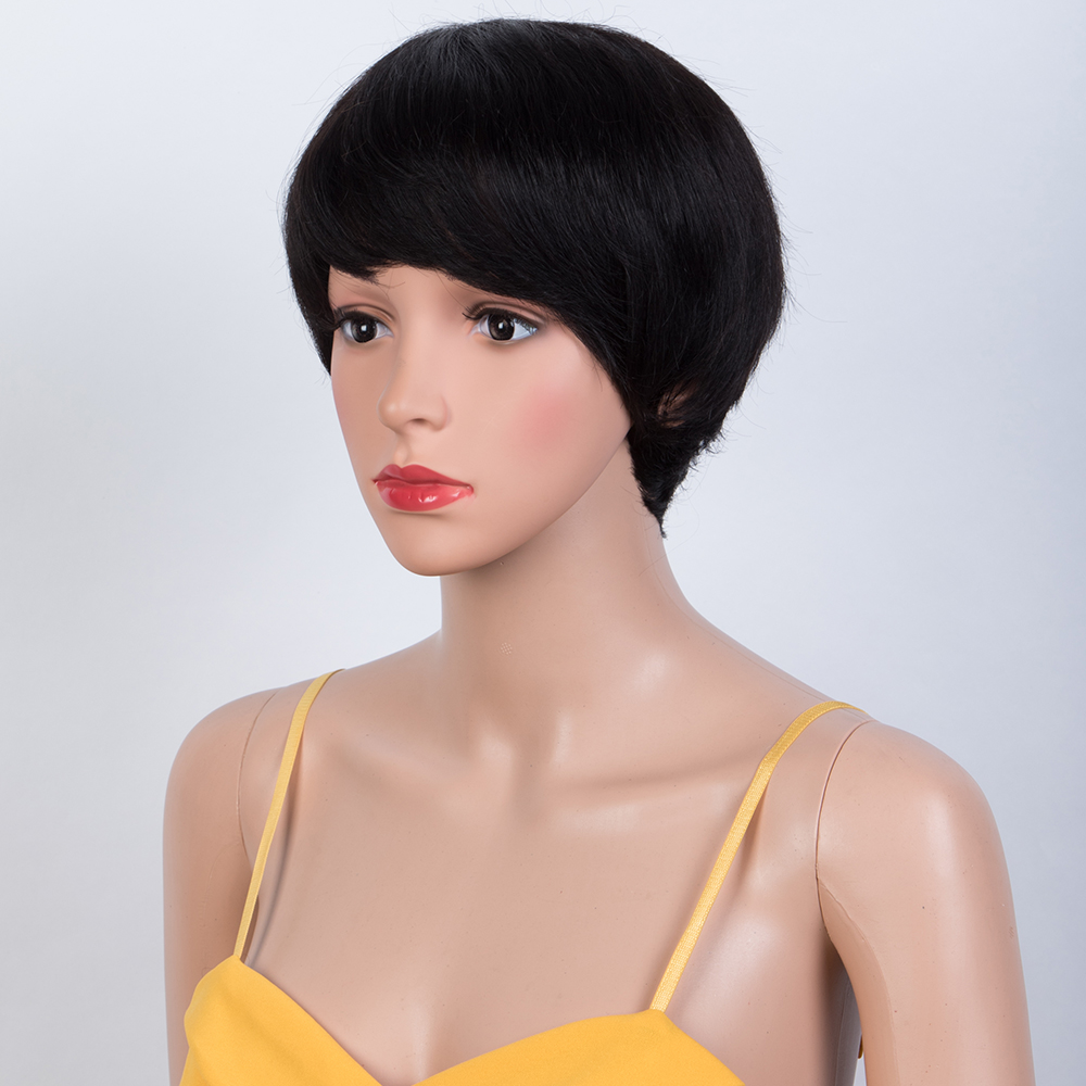 Short Straight Bob Wig Pixie C - đánh giá và giá Short Pixie Cut Wig Human Hair Cheap