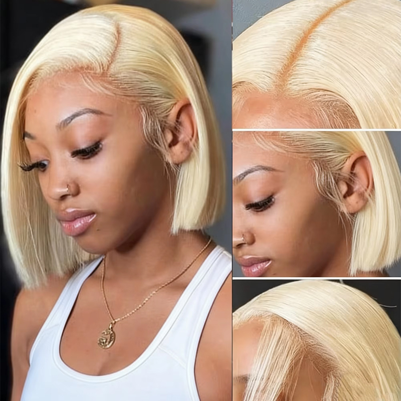 Honey Blonde 7x6 613 Colored S - đánh giá và giá Glueless Wear And Go Human Hair Wig