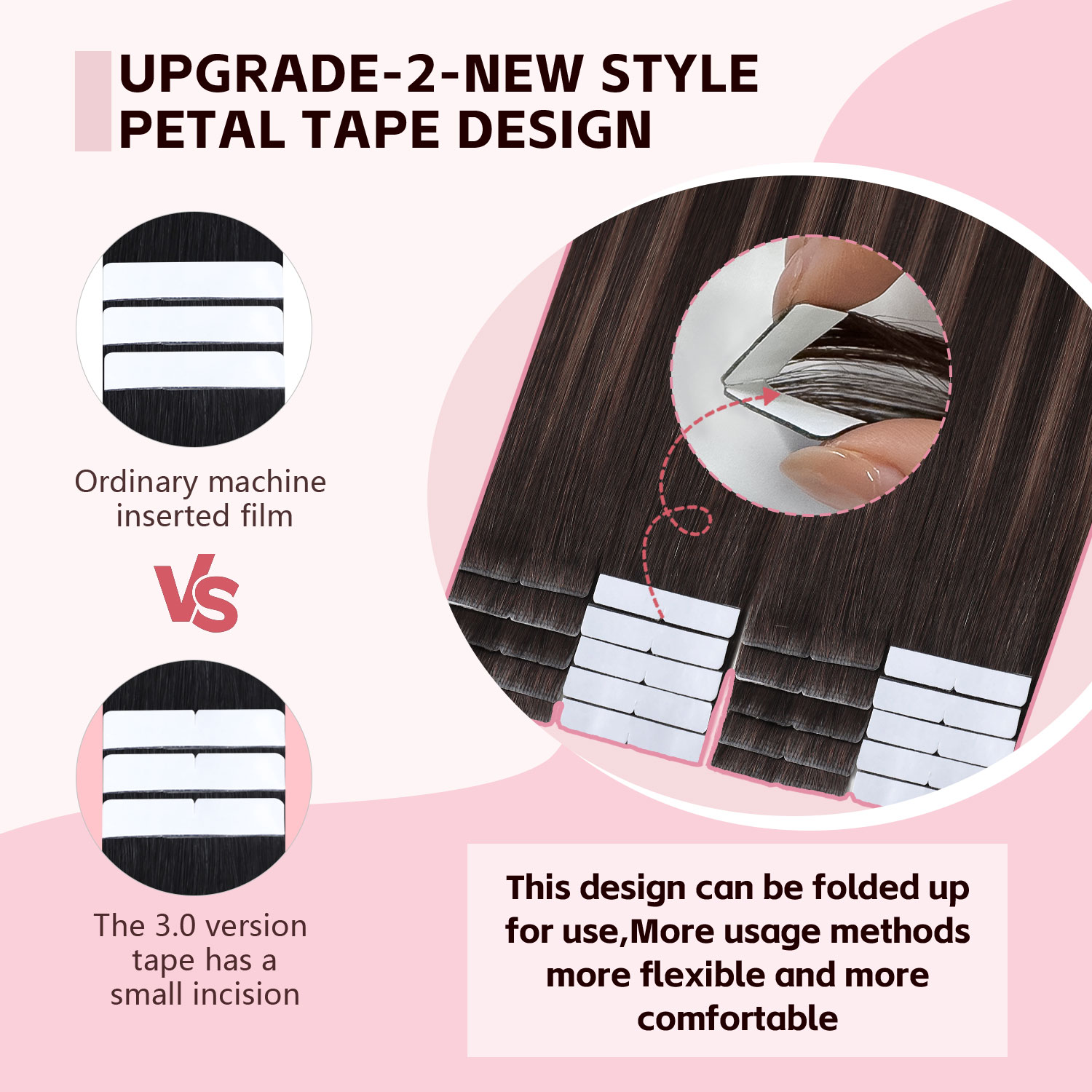 Sweetmet Invisible Tape Hair E - đánh giá và giá Invisible Tape In Extensions Real Hair