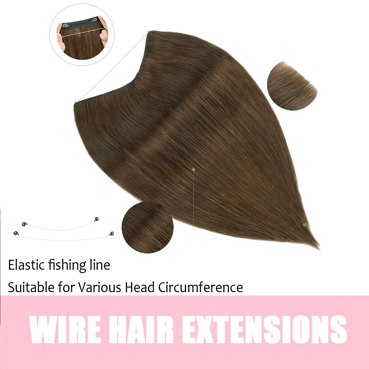 Invisible Halo Hair Extensions - đánh giá và giá Seamless Clip In Hair Extensions Human Hair