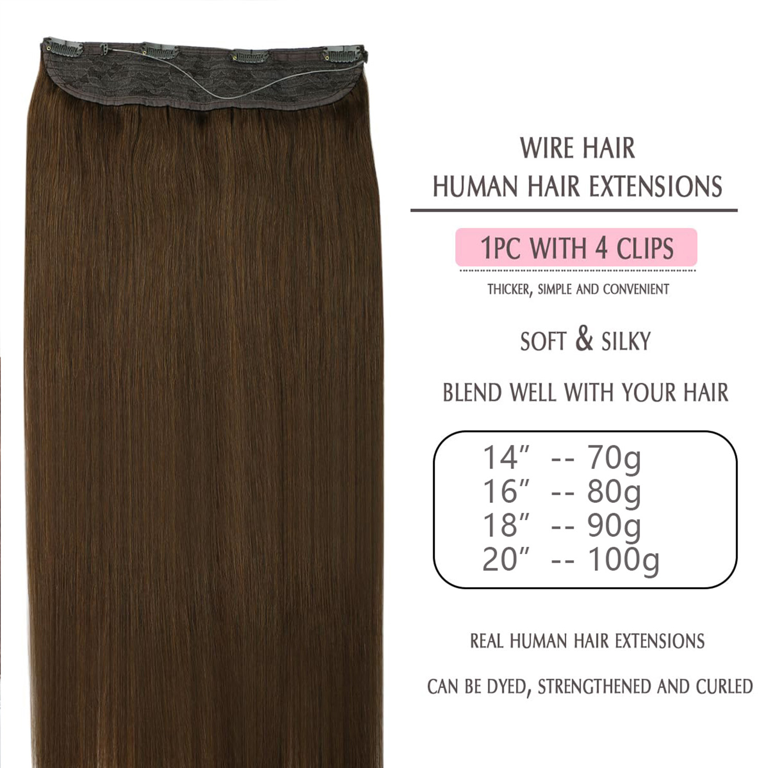 Invisible Halo Hair Extensions - đánh giá và giá Seamless Clip In Hair Extensions Human Hair