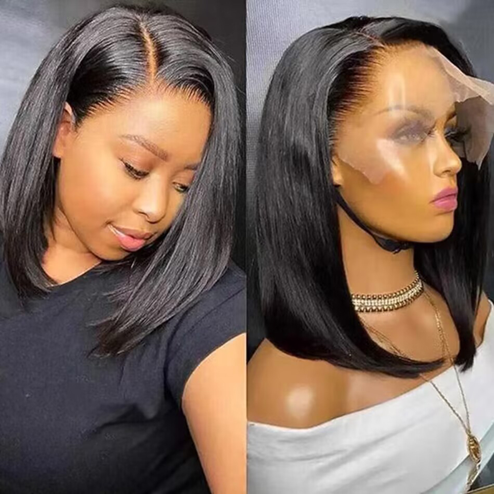 200% Density Bob Wig Human Hai - đánh giá và giá Glueless Wear And Go Human Hair Wig
