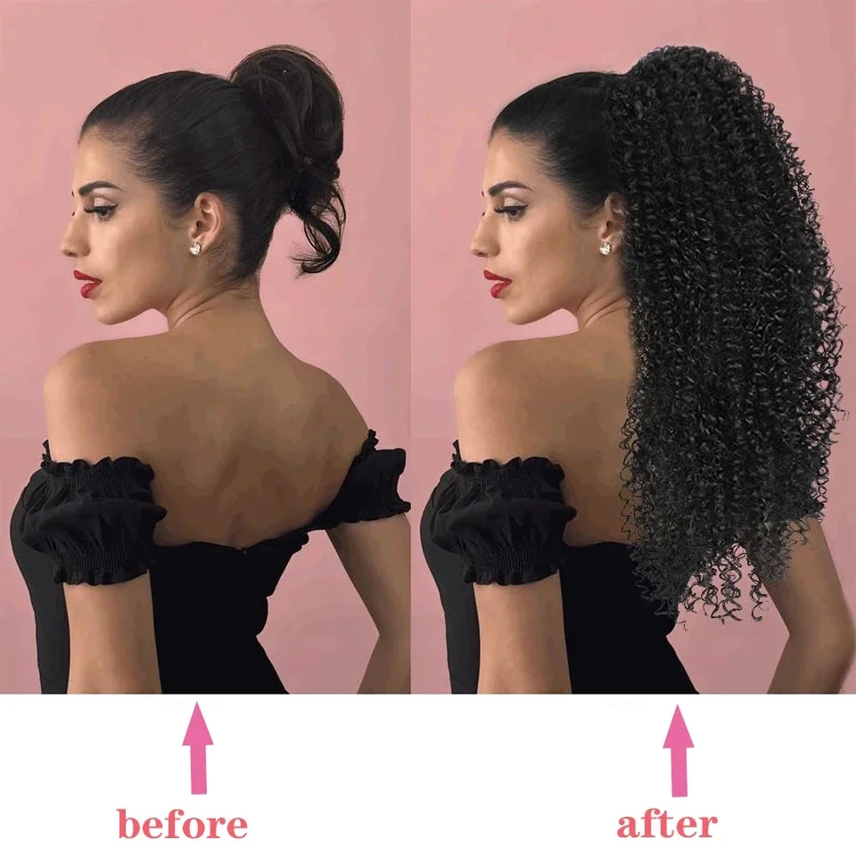 Afro Puff Curly Pony Tail Hair - đánh giá và giá Drawstring Afro Curly Puff Ponytail