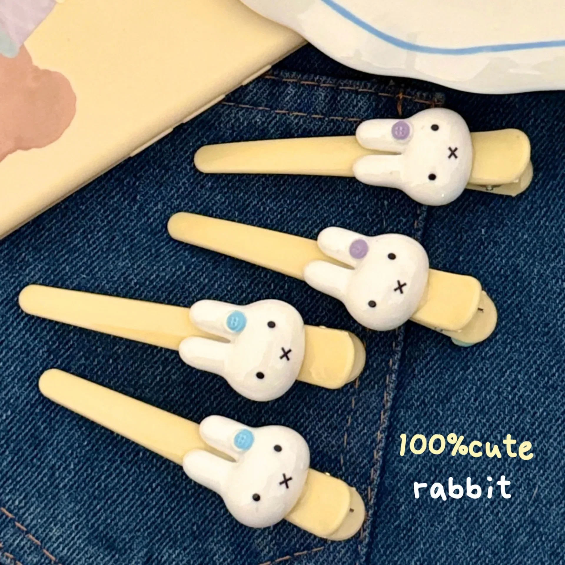 Miffy Rabbit Fringe Hair Clip  - đánh giá và giá Hair Bundles