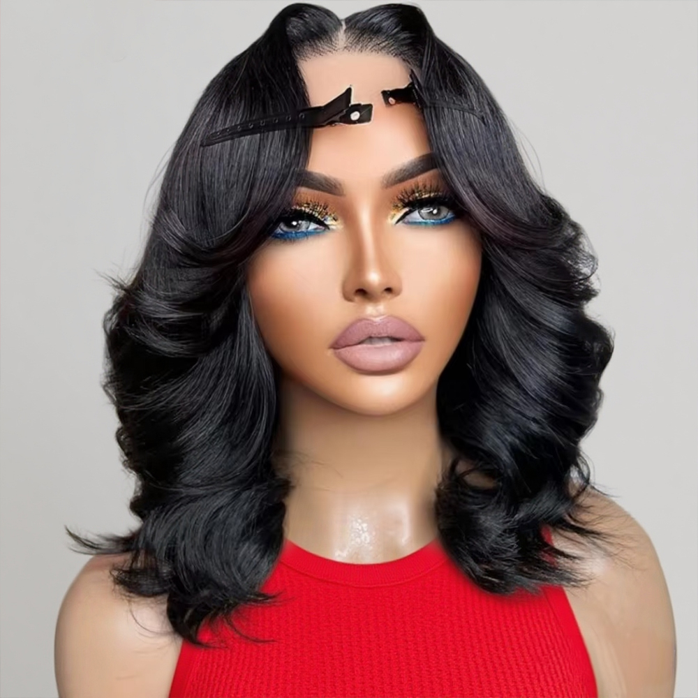 Wear And Go Glueless Body Wave - đánh giá và giá Pre Parted 13X4 Lace Front Bob Wig
