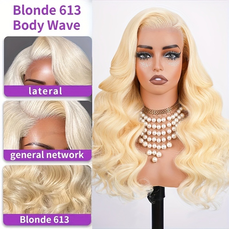 613 Lace Front Wig Human Hair  - đánh giá và giá 613 Blonde Body Wave Lace Front Wig