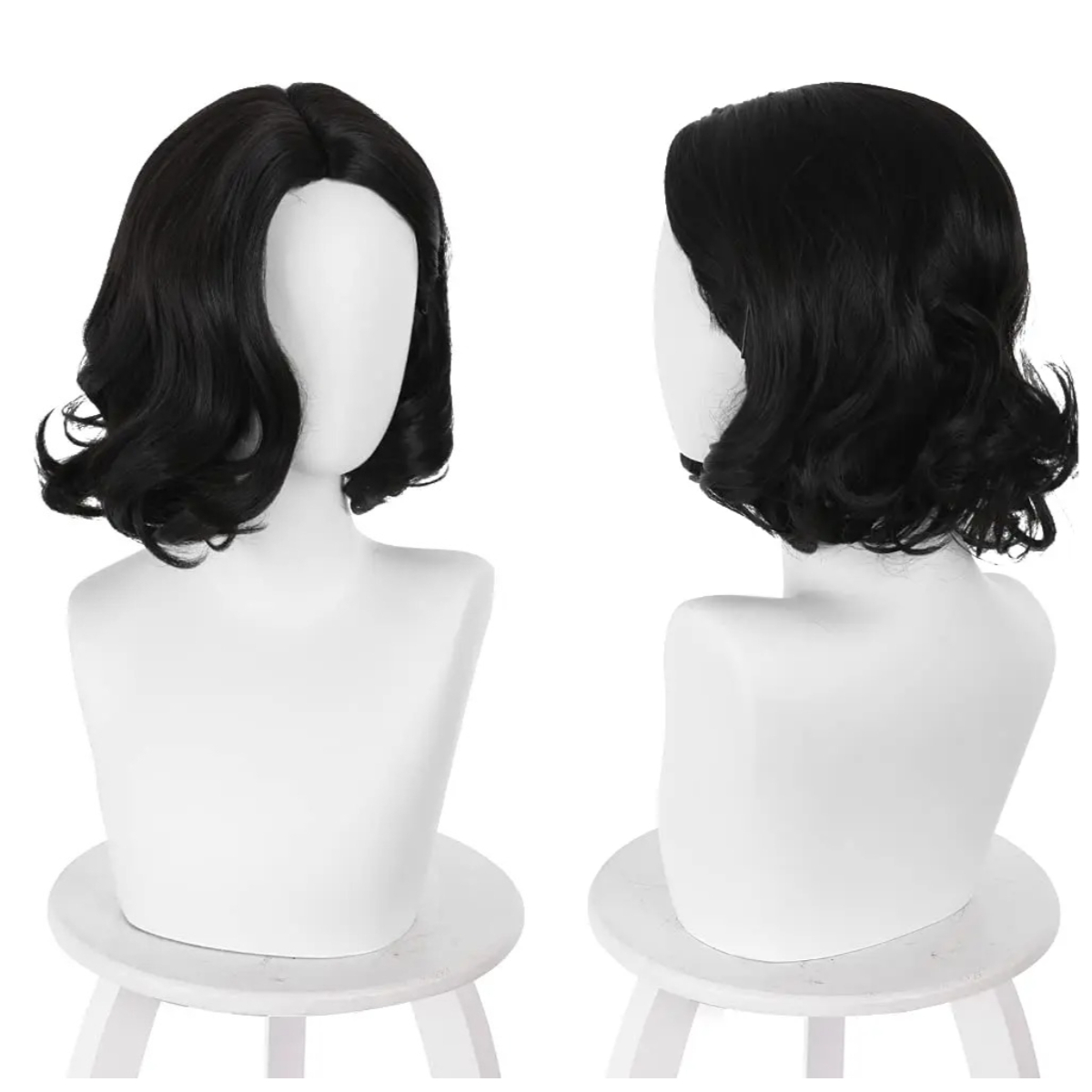 Black Short Bob Wavy Middle Pa - đánh giá và giá Synthetic Braided Wigs For Black Women